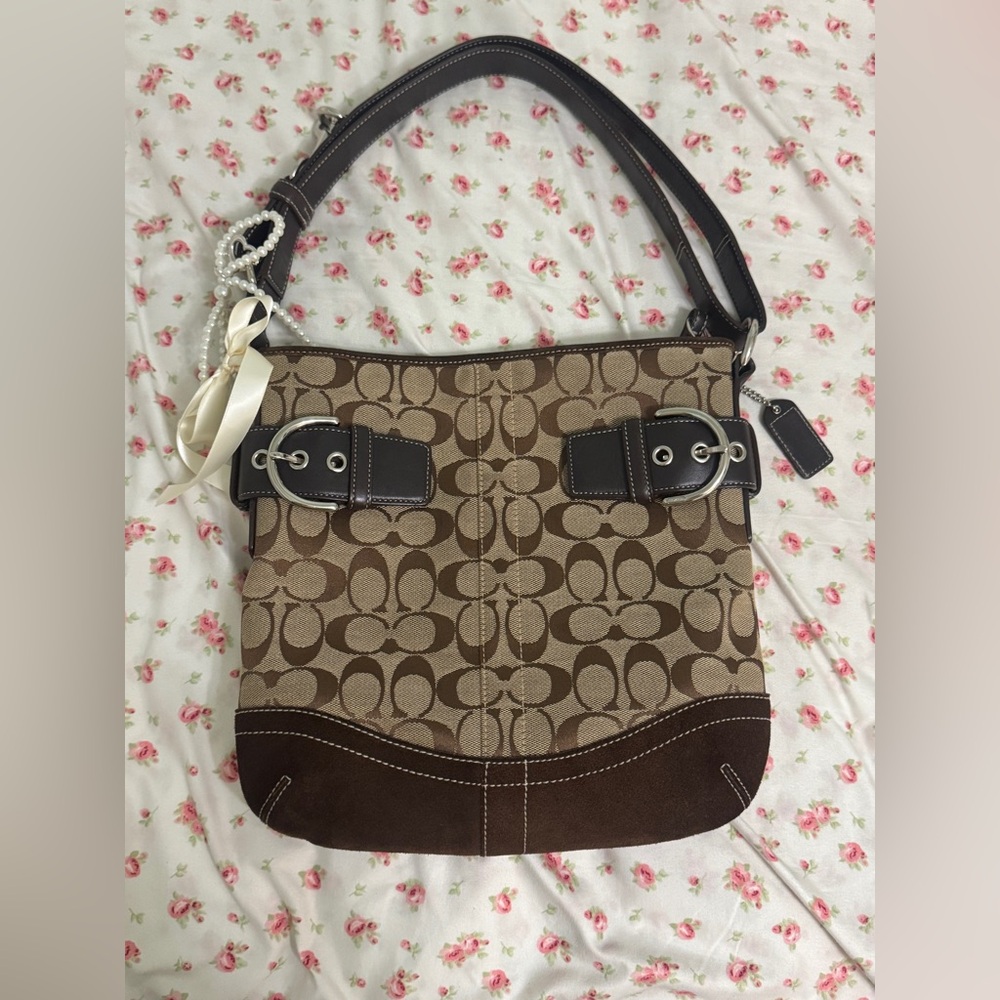 Vintage Coach SoHo square Shoulder hobo bag 🤎